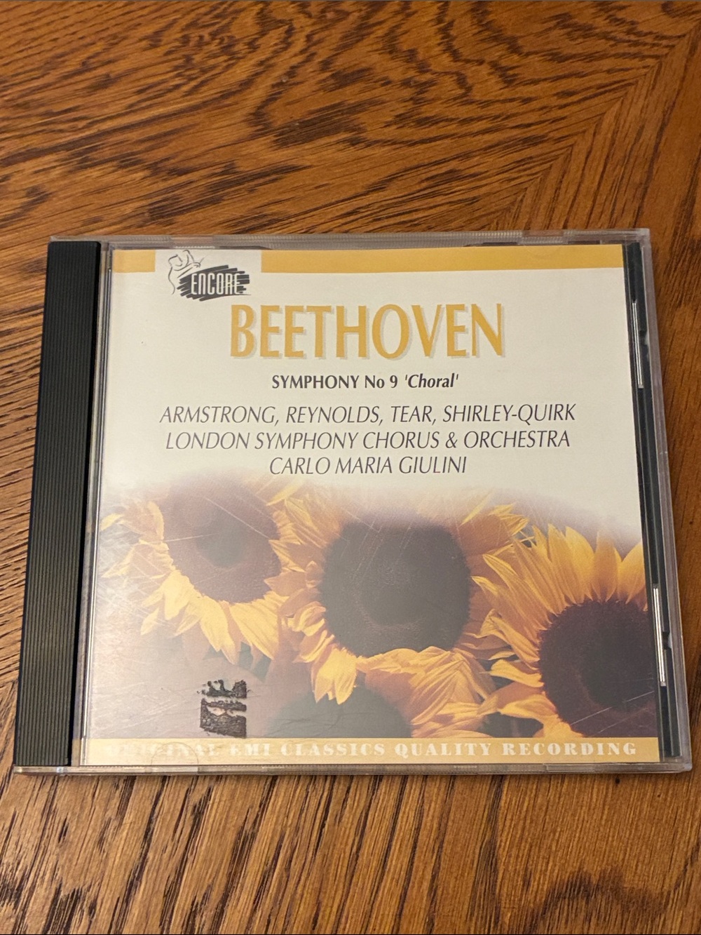 Encore Jeans Beethoven CD with Yellow Sunflower Cover